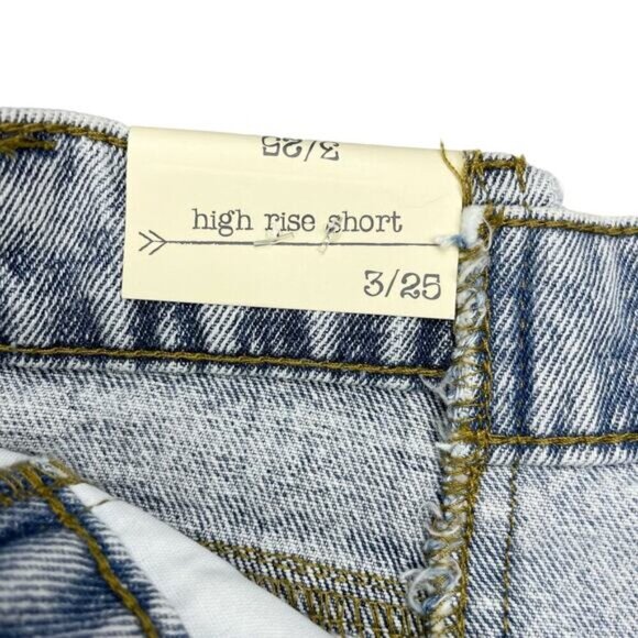 NWT BANJARA High Rise Denim Shorts Sz 3 / 25 Frayed Hem - Picture 3 of 5